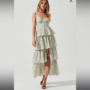 Midsummer Eyelet Tiered Maxi Dress